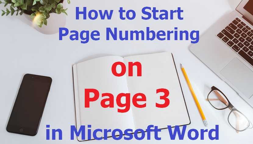 How To Start Page Numbering On Page 3 In Word Office Demy