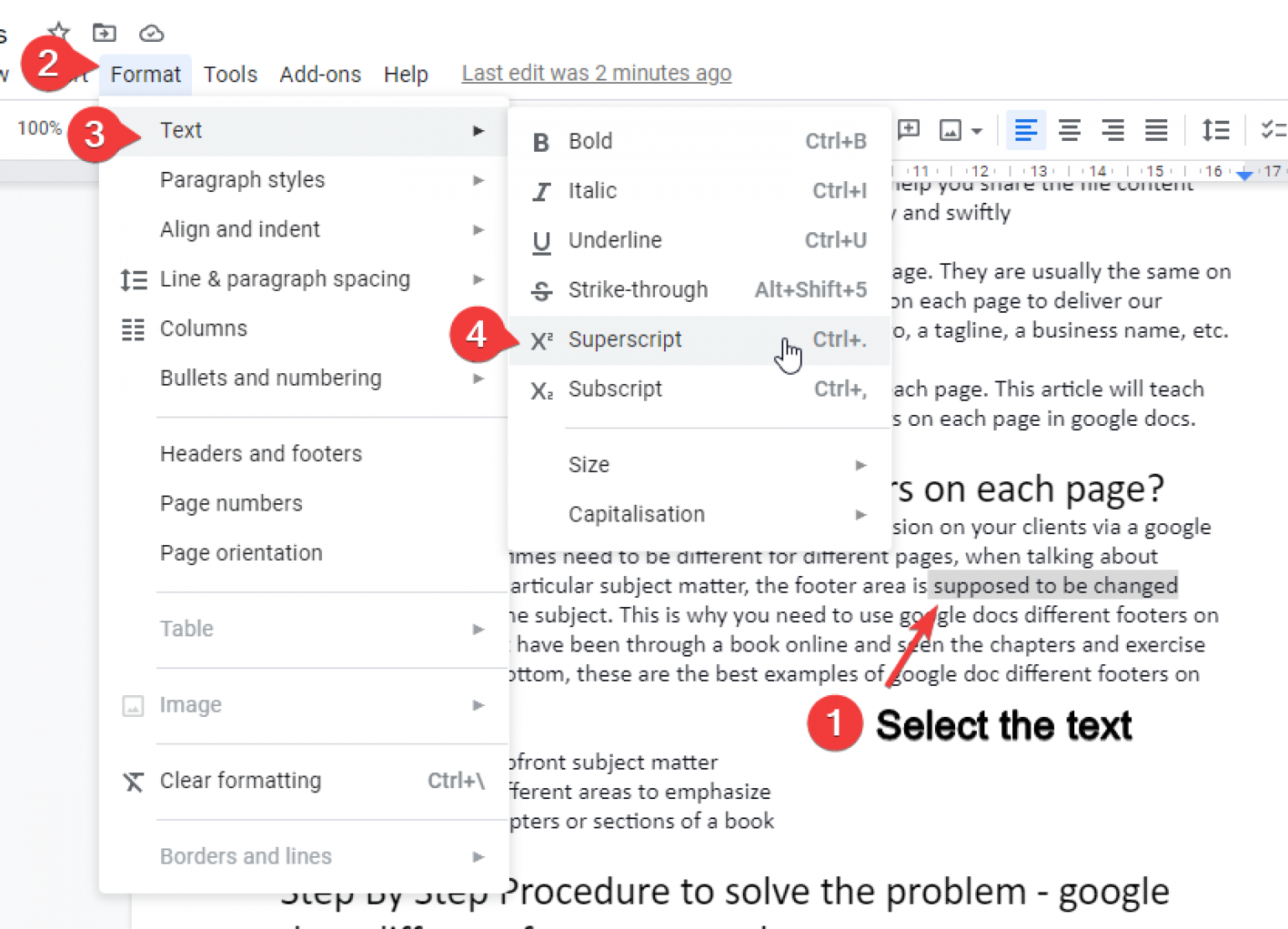 how-to-write-convert-text-to-superscript-in-google-docs