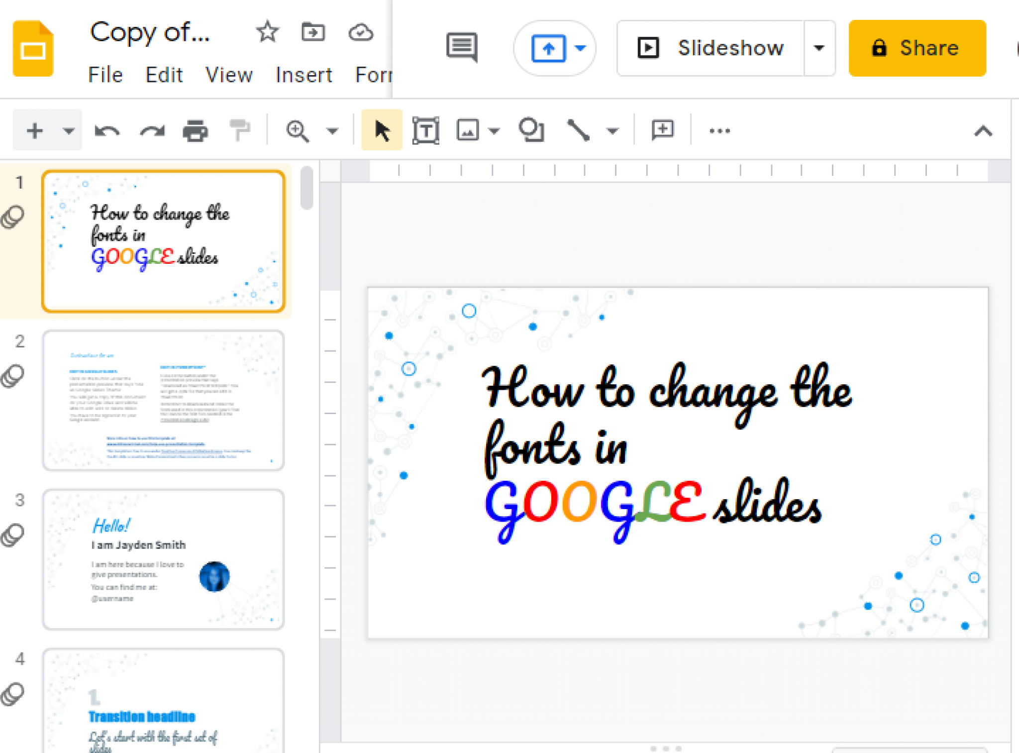 How To Add Change Font On All Slides In Google Slides OfficeDemy