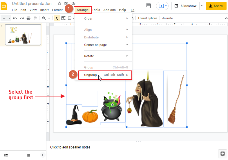 How To Group Ungroup Objects In Google Slides Best Practice 