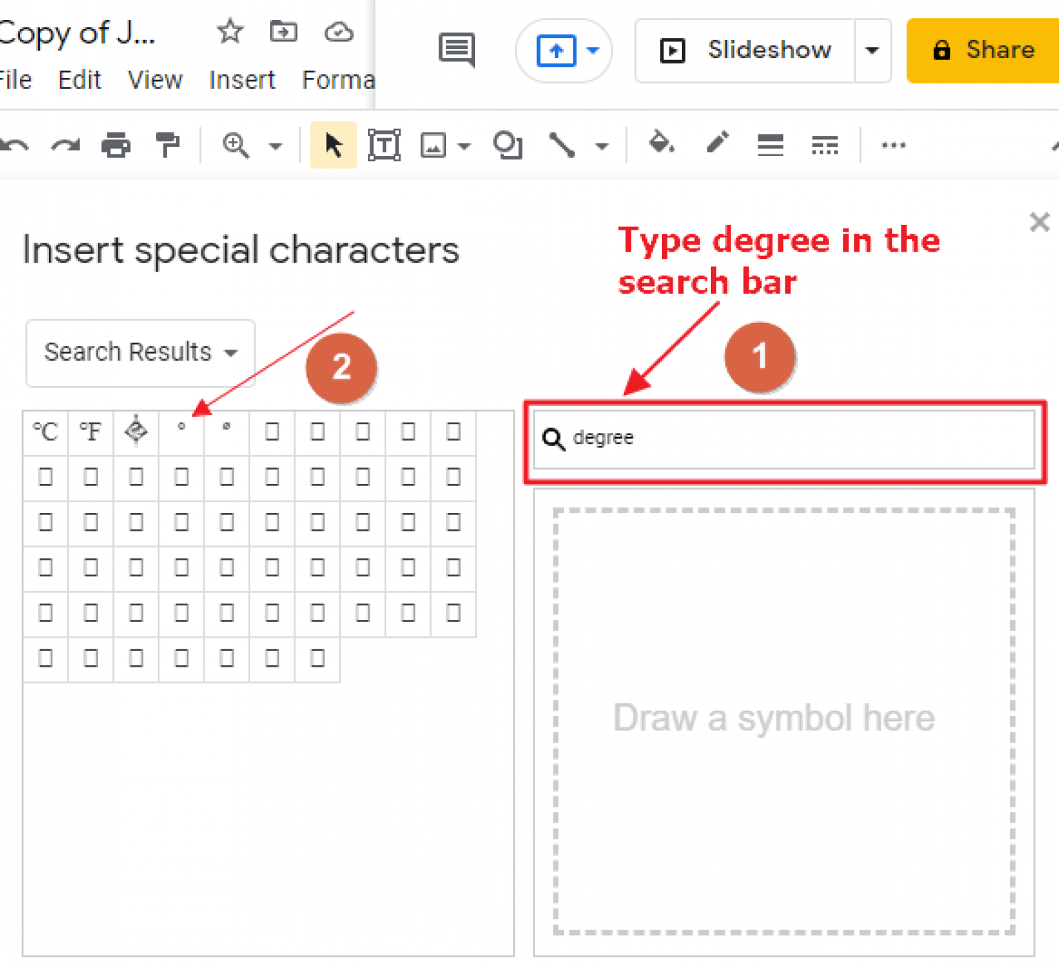 how-to-insert-degree-symbol-in-google-slides-3-methods