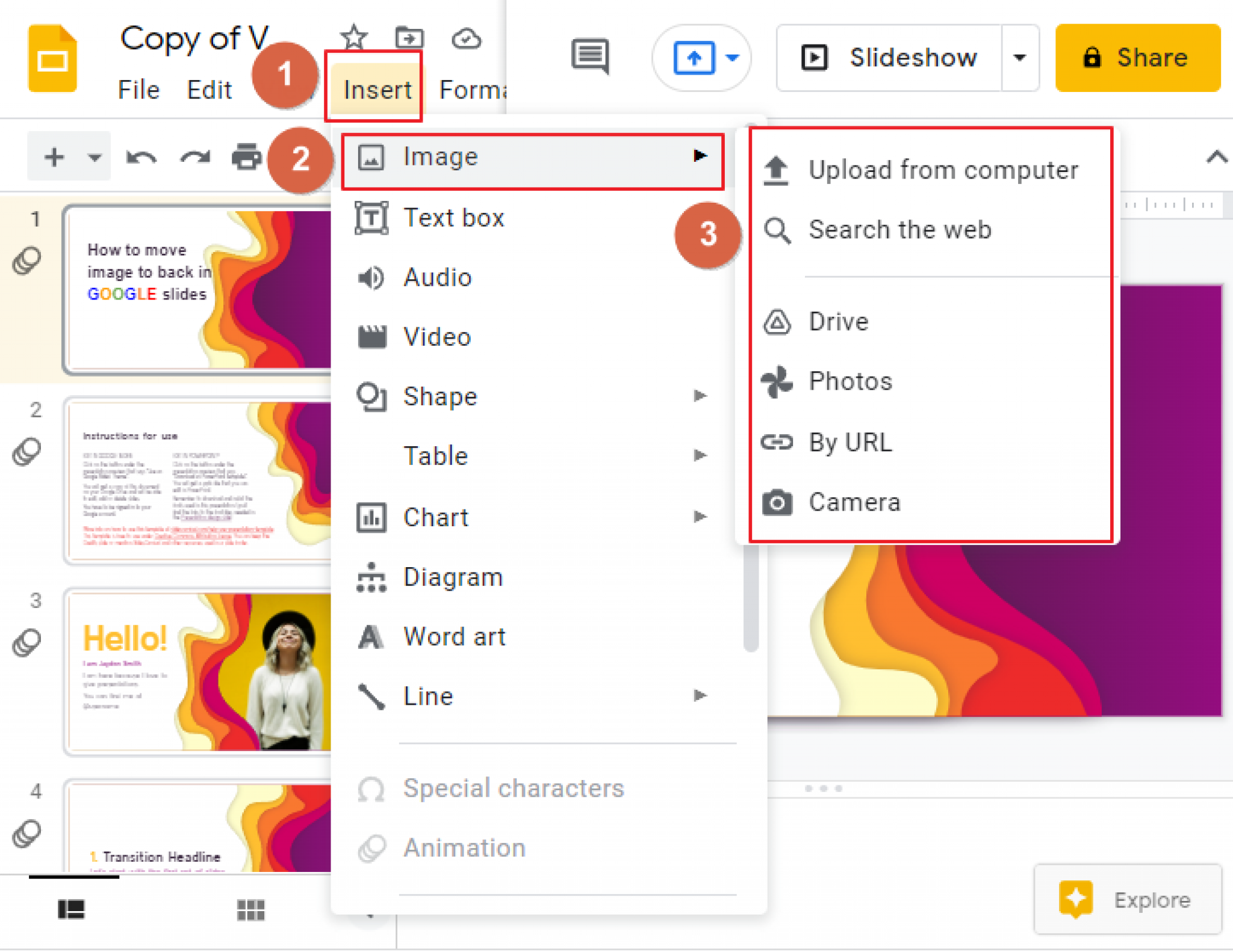 How To Move Image To Back On Google Slides