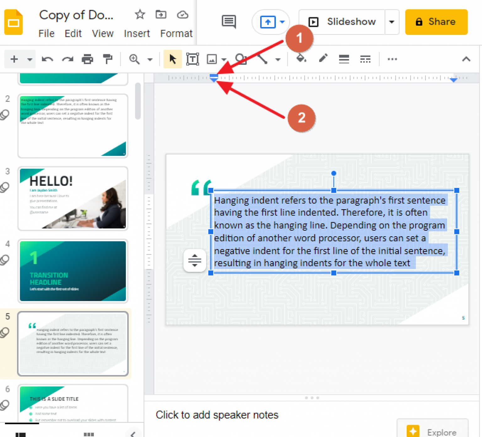 how-to-do-hanging-indent-on-google-slides-3-methods