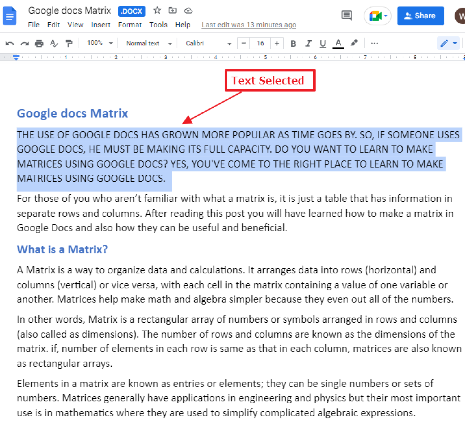 How To Make Text All Caps In Google Docs