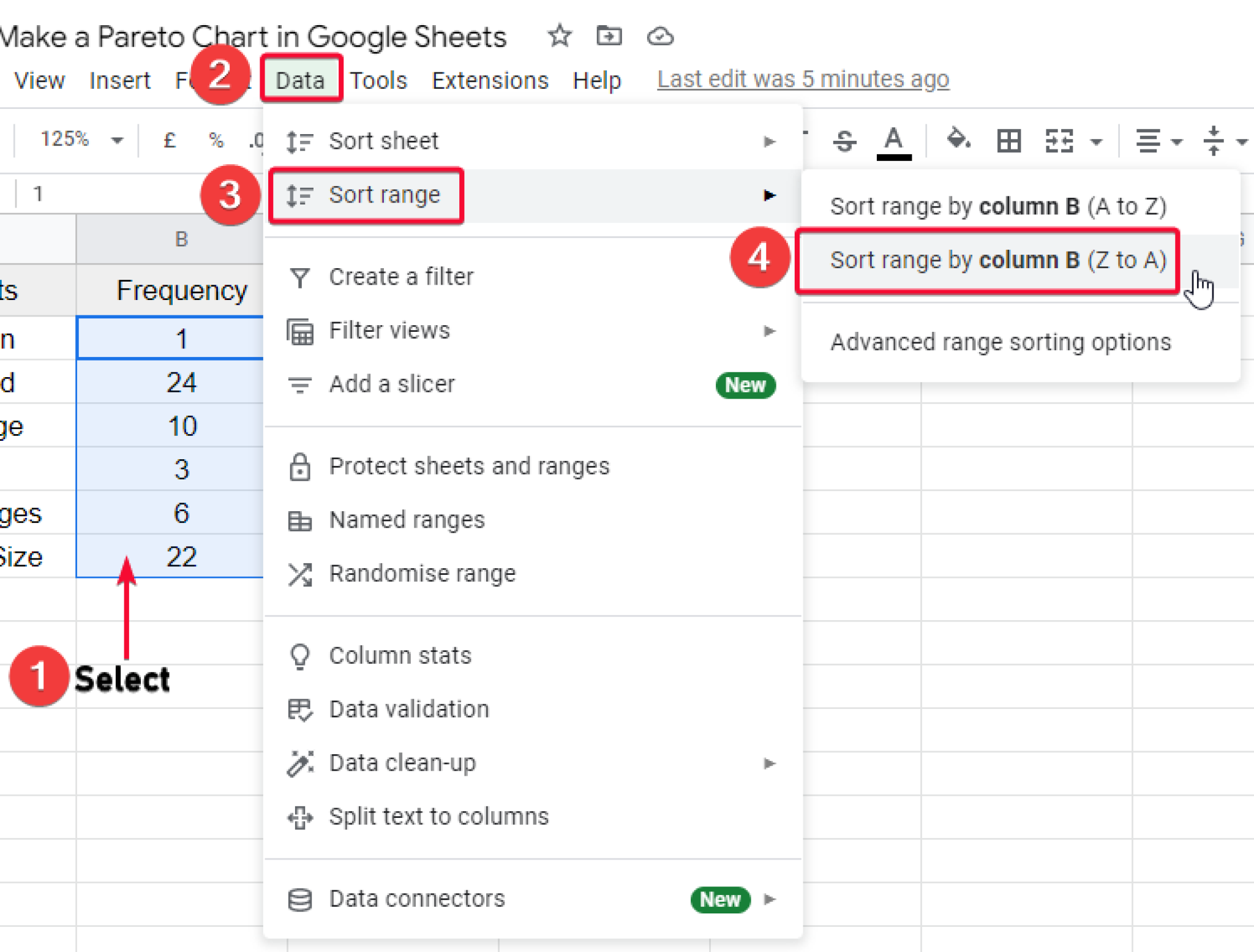 how-to-make-a-pareto-chart-in-google-sheets-step-by-step-guide