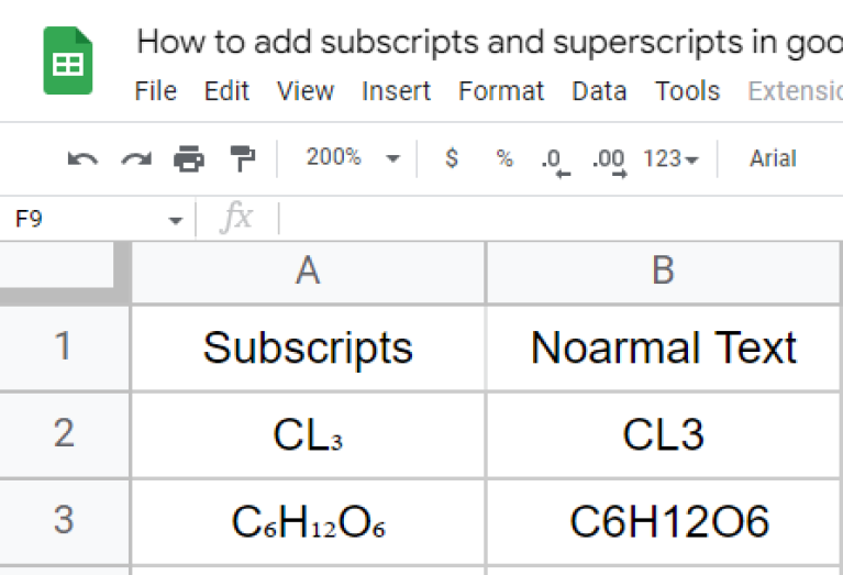 how-to-add-subscripts-and-superscripts-in-google-sheets