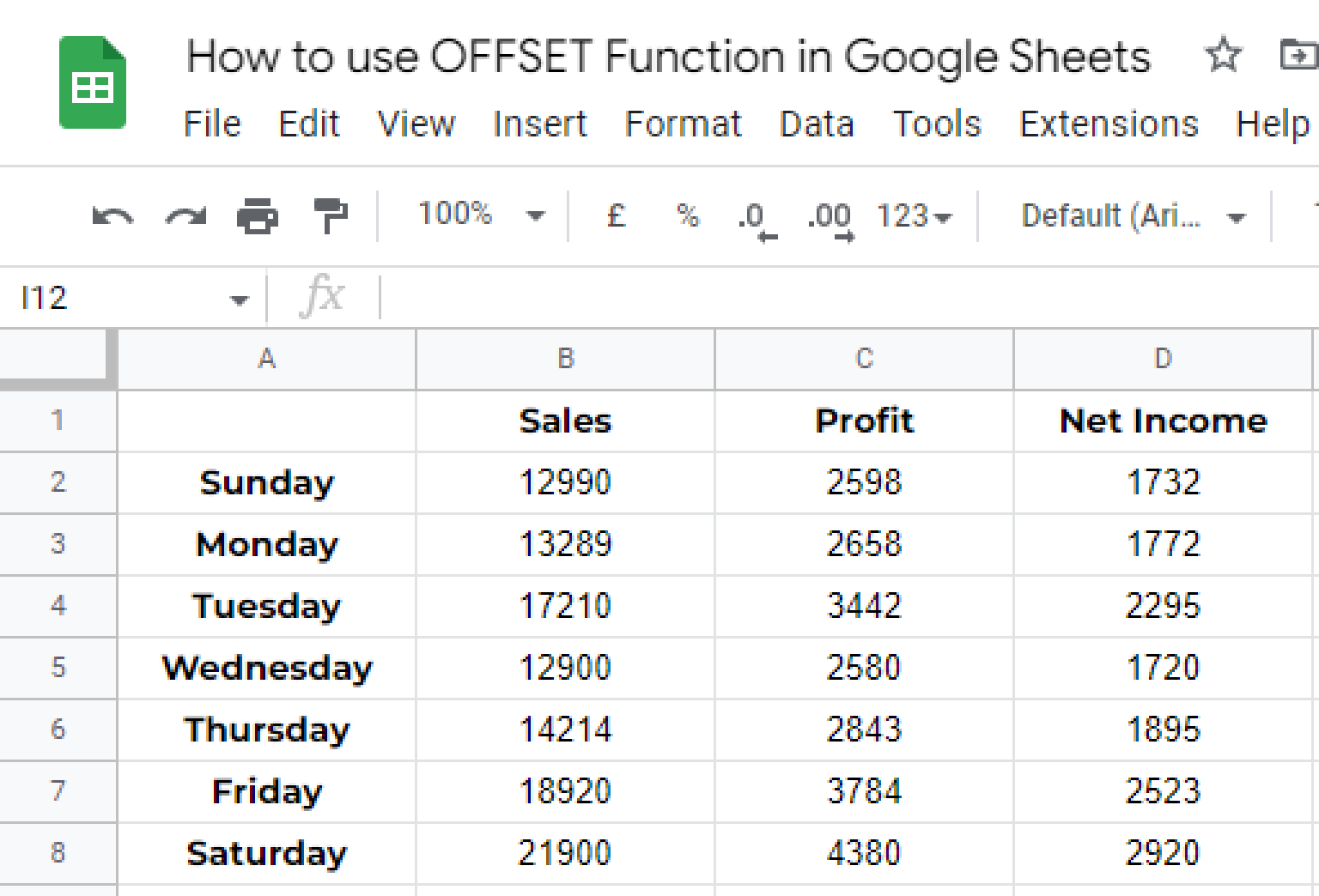 How To Use OFFSET Function In Google Sheets Guide OfficeDemy Com Free Tutorials For