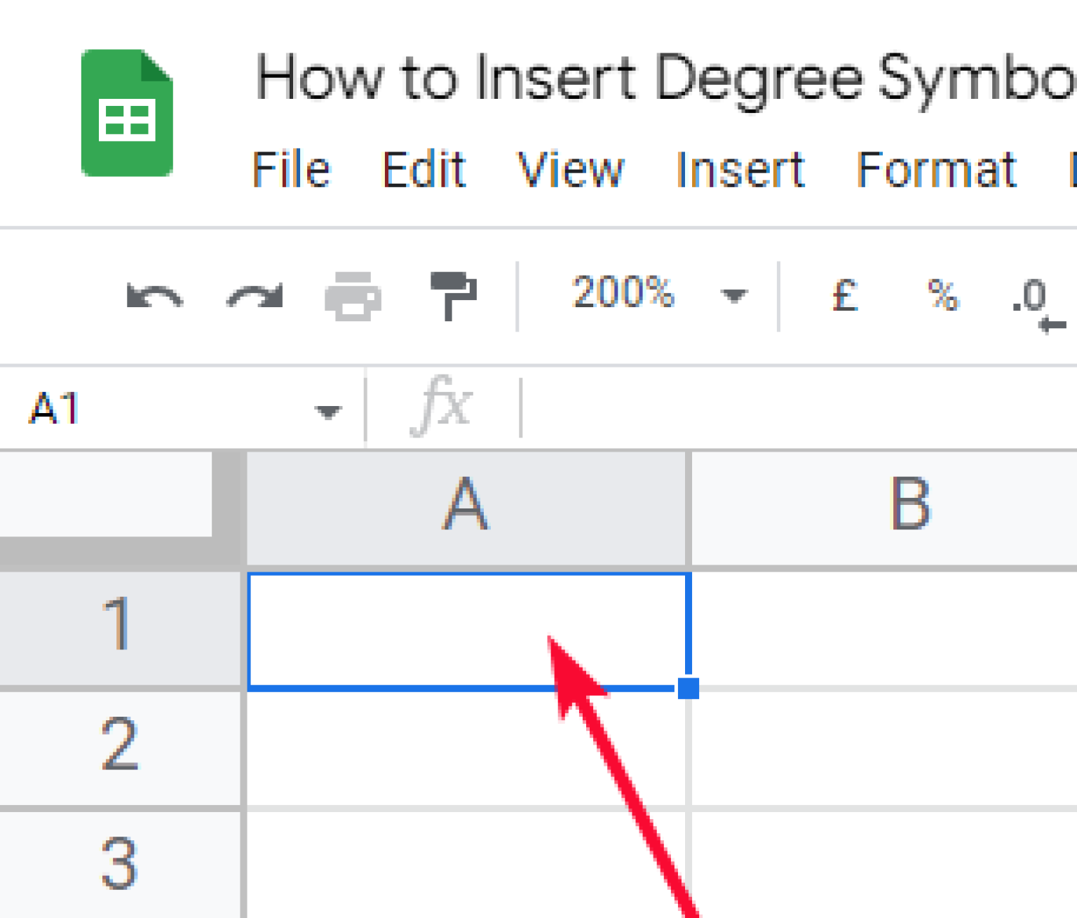 How To Insert Degree Symbol In Google Sheets