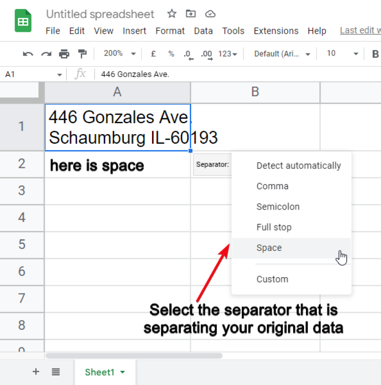 How To Split Cells In Google Sheets Guide Officedemy Com