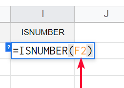 how to use ISNUMBER Function in Google Sheets 10
