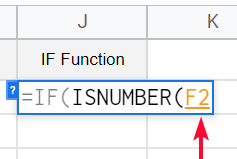 how to use ISNUMBER Function in Google Sheets 14