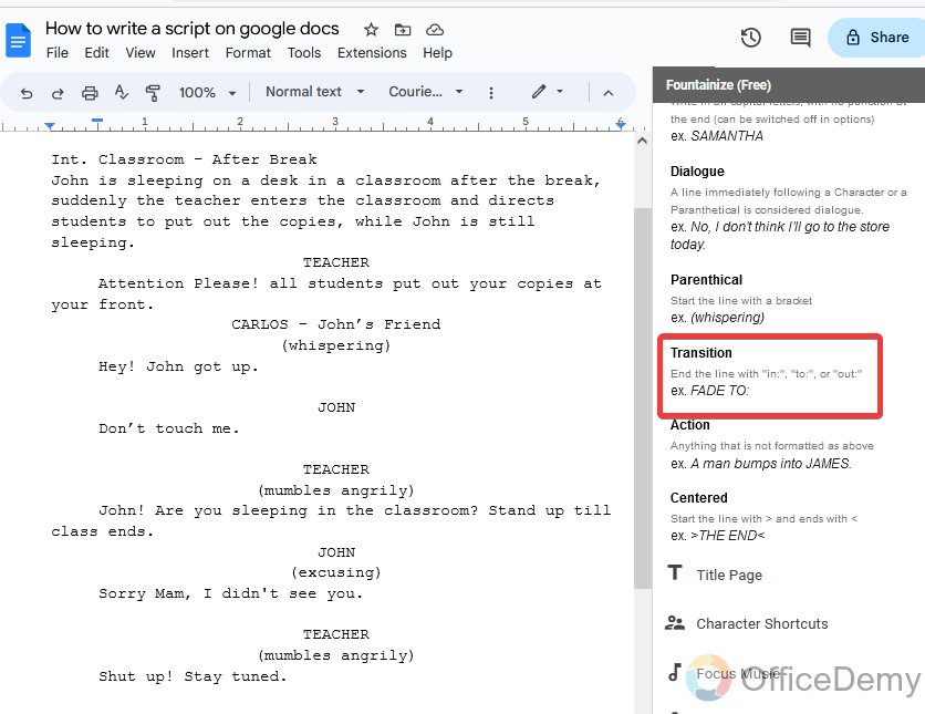 How To Write A Script On Google Docs Write Scripts Like A Pro 