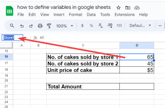 How To Define Variables In Google Sheets Complete Guide