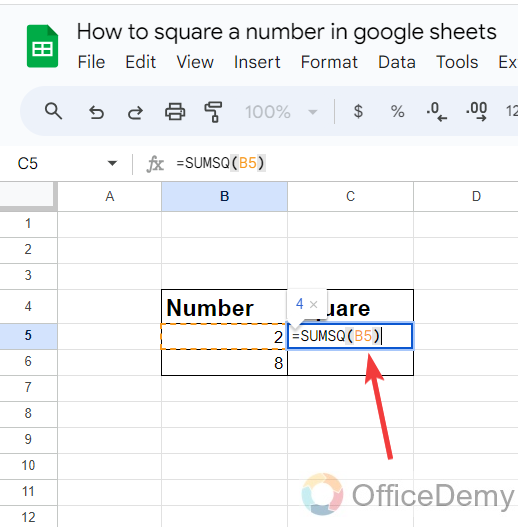  How To Square A Number In Google Sheets 5 Methods 